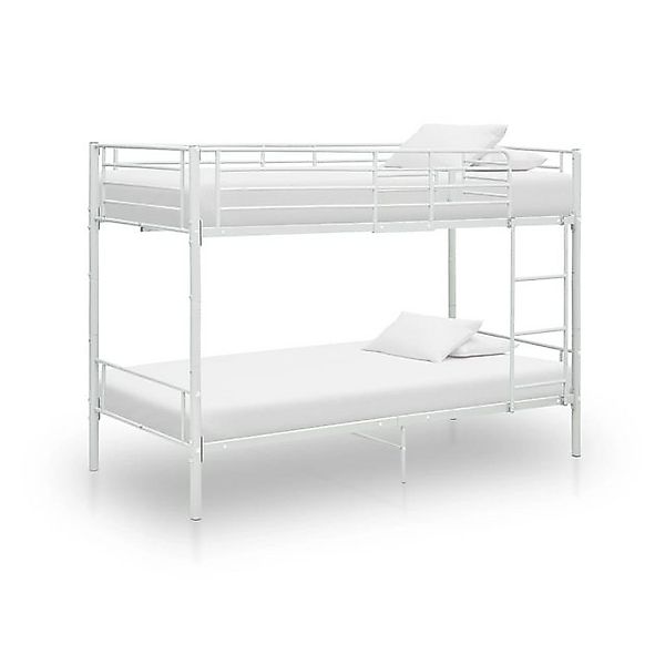 furnicato Bett Etagenbett Weiß Metall 90×200 cm (1-tlg) günstig online kaufen