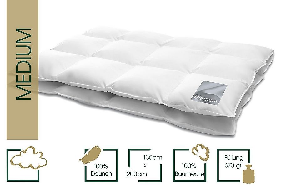 HANSKRUCHEN Daunenbettdecke DIAMANT, Füllung: 100% Daunen, Bezug: 100% Baum günstig online kaufen