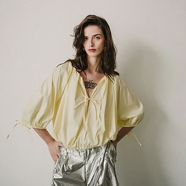 Mirakaya  Blusen Balonê Shirt - Butter günstig online kaufen