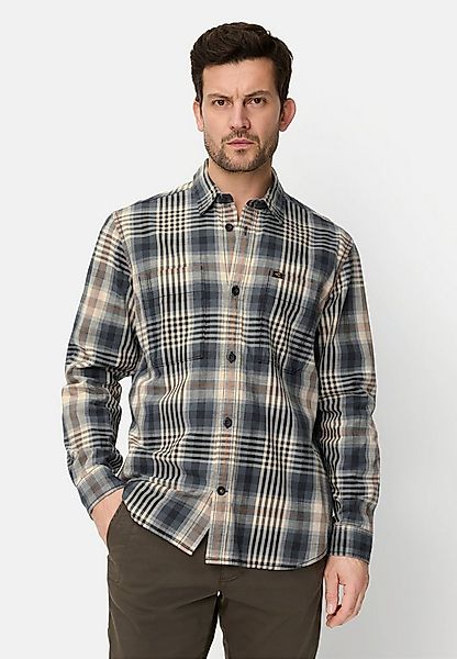 camel active Langarmhemd Langarm Hemd mit Kentkragen und Brusttaschen Butto günstig online kaufen