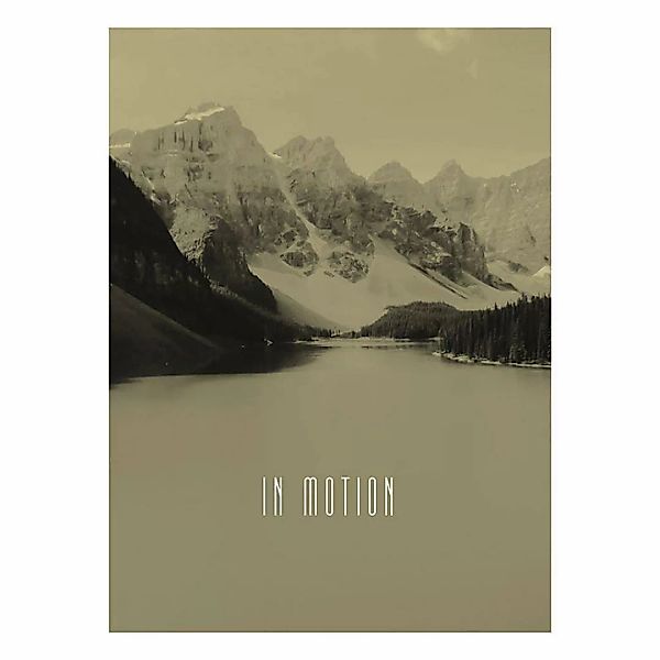 Komar Poster Word Lake In Motion Sand Natur B/L: ca. 30x40 cm günstig online kaufen