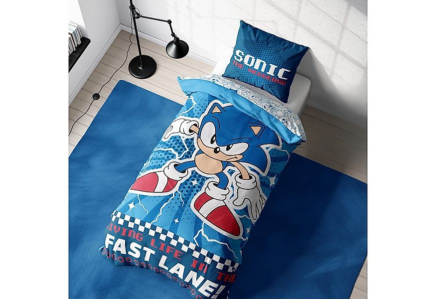 MTOnlinehandel Kinderbettwäsche Sonic the Hedgehog, Geschenk für Gamer, Mik günstig online kaufen