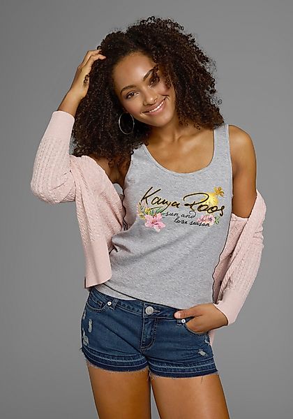 KangaROOS Tanktop mit femininem Frontdruck günstig online kaufen