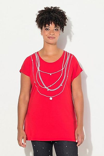 MIAMODA T-Shirt T-Shirt A-Linie Perlenketten-Druck Halbarm günstig online kaufen