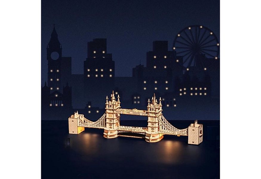 Robotime 3D-Puzzle Robotime Tower Bridge Puzzle 3D Puzzle, 113 Puzzleteile günstig online kaufen