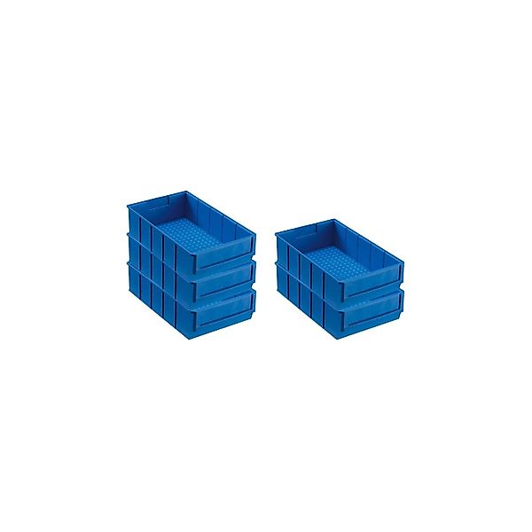 PROREGAL SparSet 5x Blaue Industriebox 300 B HxBxT 8,1 x 18,3 x 30 cm 3,4 L günstig online kaufen