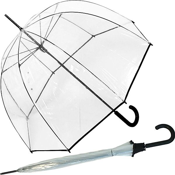 HAPPY RAIN Stockregenschirm Glockenschirm durchsichtig transparent günstig online kaufen