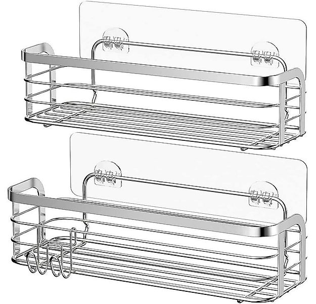 Elegear Duschablage Duschregal ohne Bohren, 2 Stück shampoo halter bad, bad günstig online kaufen