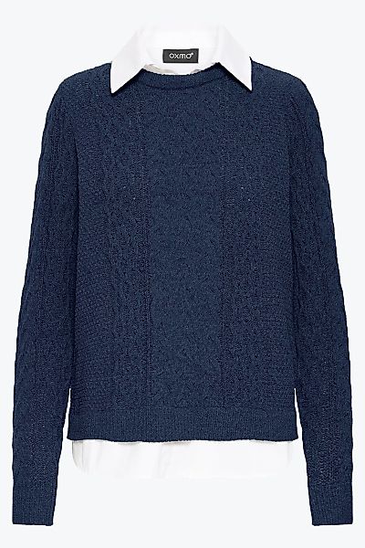 OXMO Strickfleece-Pullover "Strickpullover OXFSANVI PU 1" günstig online kaufen