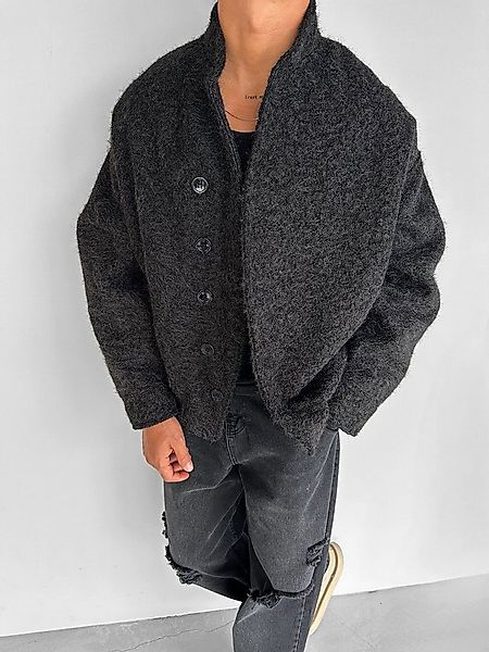 Abluka Winterjacke Trendige Oversize Wollmischung Jacke – Stilvoll & bequem günstig online kaufen