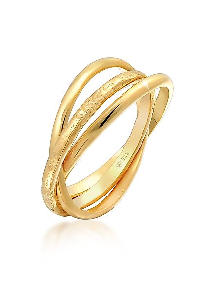 Elli Fingerring Basic Wickelring Trend Trinity günstig online kaufen