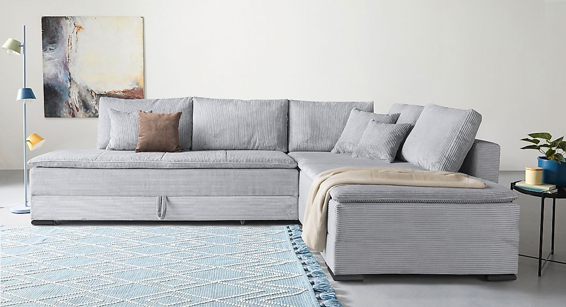INOSIGN Ecksofa »Night & Day L-Form mit Dauer-Schlaffunktion, Cord-Bezug!« günstig online kaufen