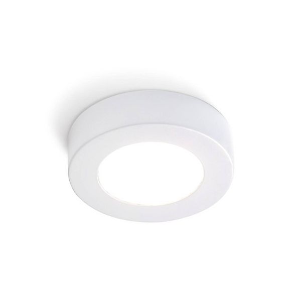 KOLARZ Deckenlampe Click R, weiß, Metall, GX53, Ø 12 cm günstig online kaufen