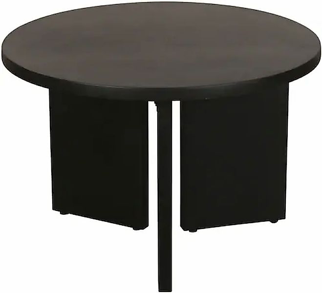 byLIVING Couchtisch »Round«, (1 St.), aus 2,5cm starkem Massivholz schwarz, günstig online kaufen