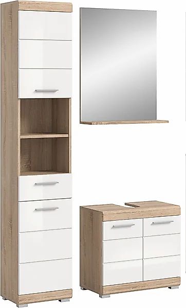 INOSIGN Badmöbel-Set »Siena, 3 teilig, bestehend aus:«, (Set), Hochschrank, günstig online kaufen