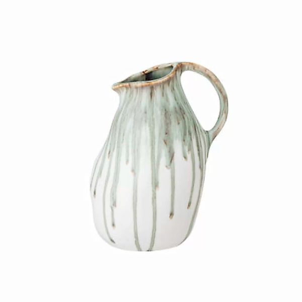 Vase Link keramik weiß / Ø 12 x H 19 cm - Steinzeug - Bloomingville - Weiß günstig online kaufen