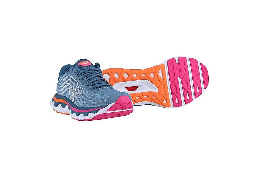 Mizuno Wave Horizon 6 (Stabilität) blau Damen Laufschuh günstig online kaufen
