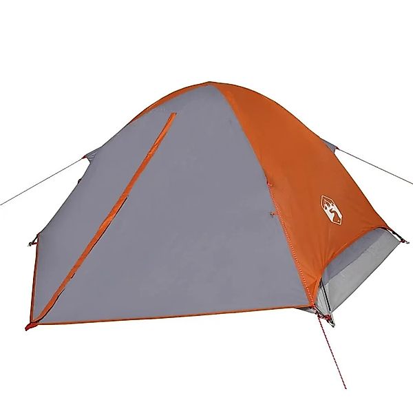 vidaXL Kuppel-Campingzelt 2 Personen Grau und Orange Wasserdicht 94645 günstig online kaufen