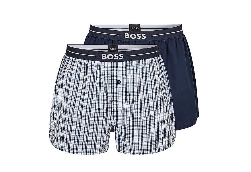 BOSS Boxershorts NOS Boxer EW 2P (Packung, 2-St., 2er-Pack) Webboxer Woven günstig online kaufen