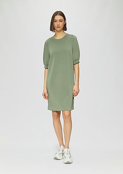 s.Oliver Minikleid Kurzes Scuba-Kleid mit Faltendetail günstig online kaufen