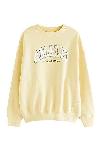 Next Sweater Gelbes Bouclé Amalfi Sweatshirt günstig online kaufen
