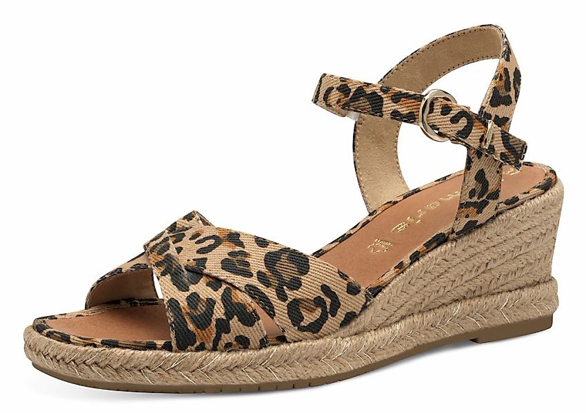 Tamaris Keilsandalette, Riemchensandale, Sommerschuh mit modischer Kreuzban günstig online kaufen