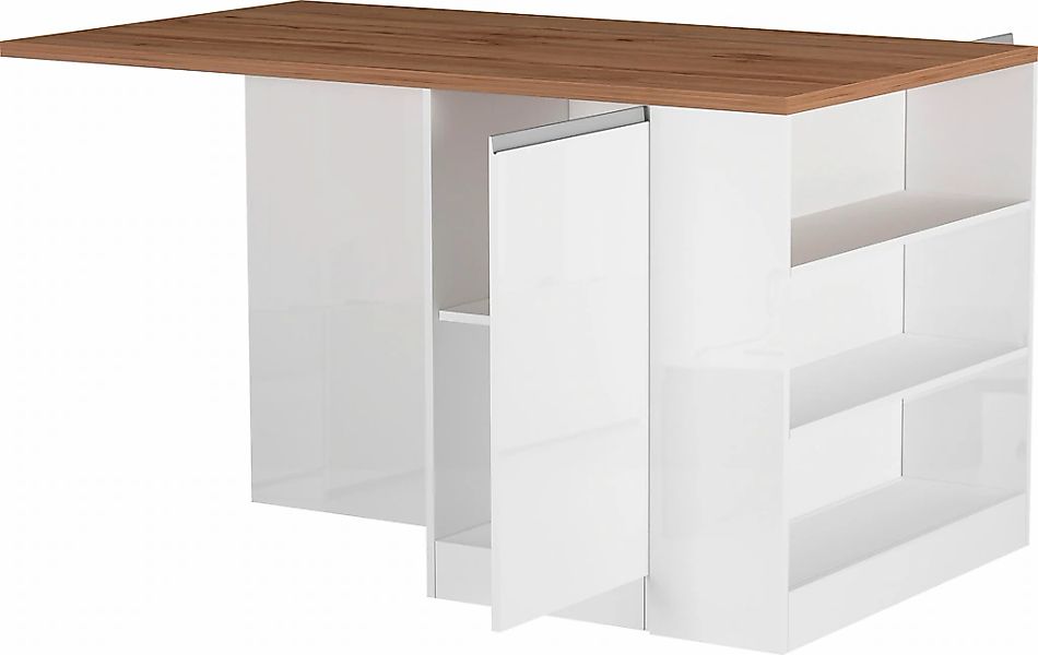 KOCHSTATION Kücheninsel "KS-Sole", Breite 160 cm, 2 Türen, 4 offene Fächer günstig online kaufen
