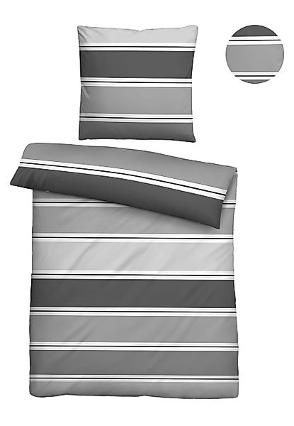 Biberna Bettwäsche "0025009" 2 Stk. tlg. absolut bügelfrei, 100% Baumwolle, günstig online kaufen