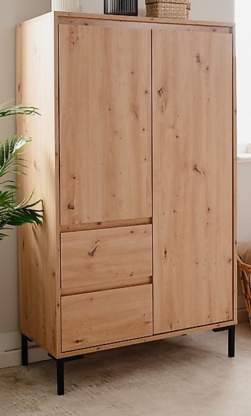 Furn.Design Highboard Bastia (Hochkommode in Eiche günstig online kaufen