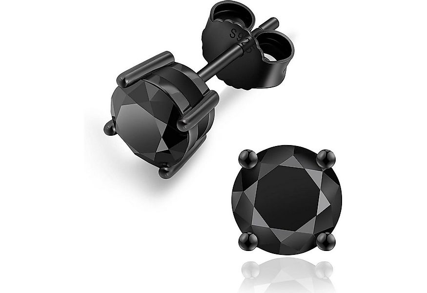 LuxusKollektion Ohrring und Ketten Set Ohrstecker Moissanit Silber 925 4 Pr günstig online kaufen