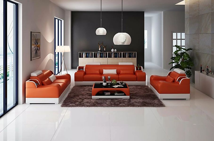 JVmoebel Sofa Design Sofas 2x 3 Sitzer Set Sofas Polster Couchen Moderne, M günstig online kaufen