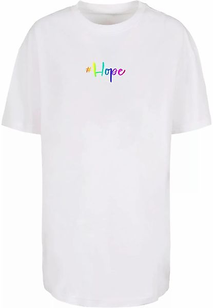 Merchcode T-Shirt "Merchcode Damen Ladies Hope Rainbow Oversized Boyfriend günstig online kaufen