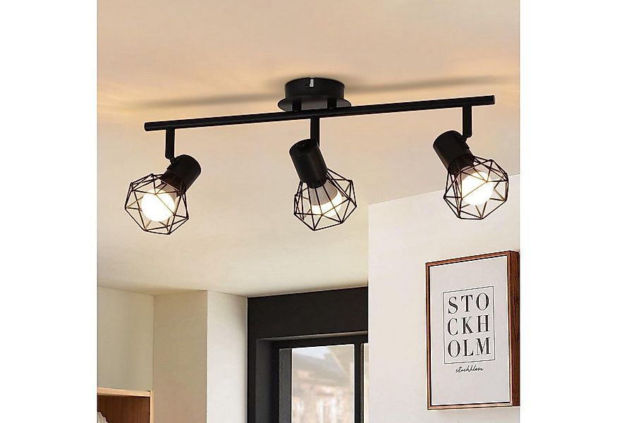 Nettlife Deckenstrahler Deckenstrahler 3 Flammig Rund Deckenspots, 350° Dre günstig online kaufen