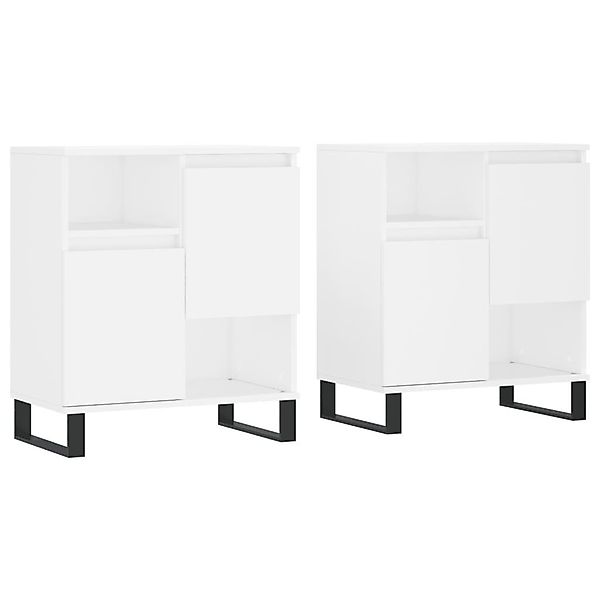 vidaXL Sideboard Sideboards 2 Stk. Weiß günstig online kaufen