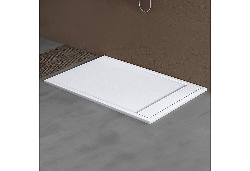 doporro Duschwanne Duschtasse aus Mineral DIN-Anschlüsse Boden Montage geei günstig online kaufen