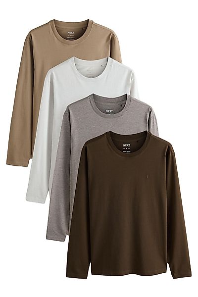 Next Langarmshirt Langarm-Shirts, 4er-Pack (4-tlg) günstig online kaufen