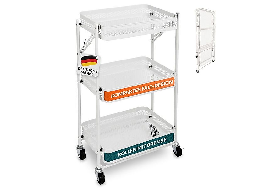 Gardissimo Beistellwagen klappbar mit 4 Rollen aus Metall, (komplett-Set), günstig online kaufen