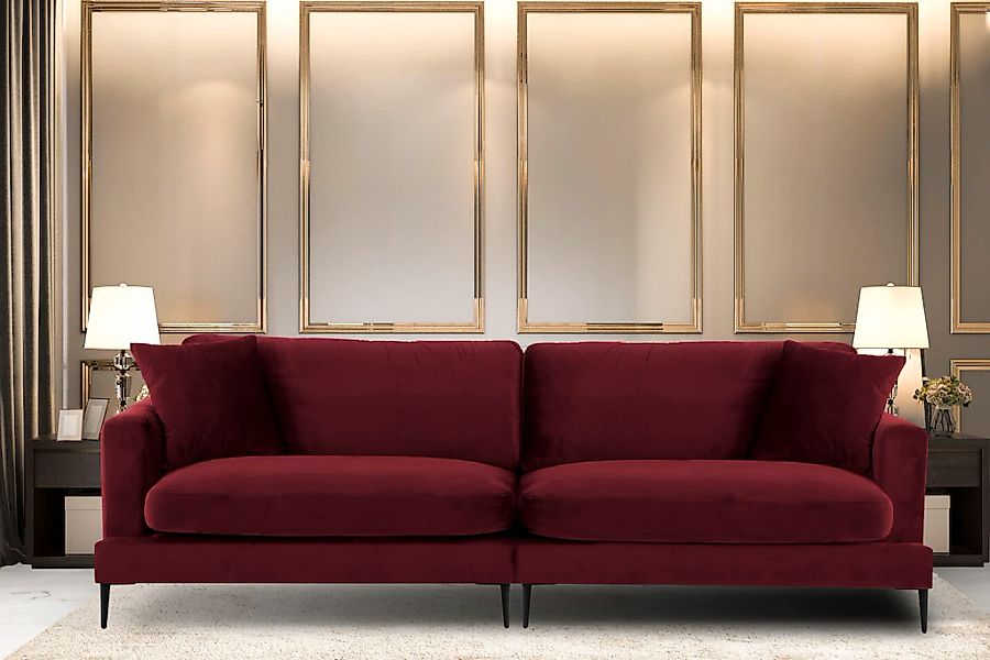 Leonique Big-Sofa "Cozy elegantes Designsofa, Maße B/T/H: 252/97/80 cm", mi günstig online kaufen