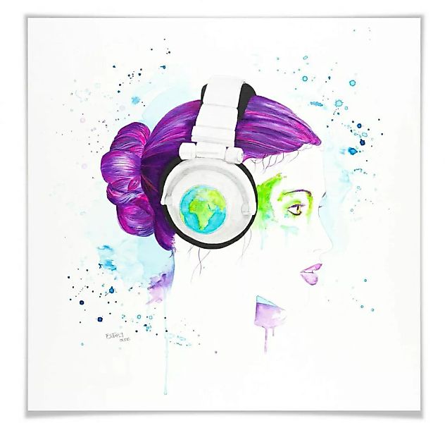 Wall-Art Poster "Listen to the World", Schriftzug, (1 St.) günstig online kaufen