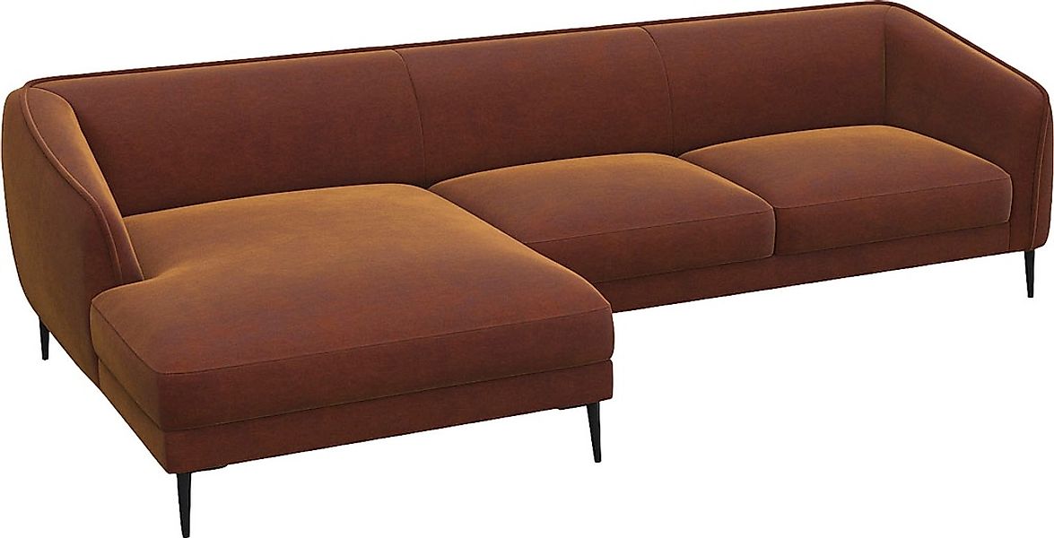 FLEXLUX Ecksofa »Belle Designsofa, L-Form, B/T 288/149 cm« Skandinavisches günstig online kaufen