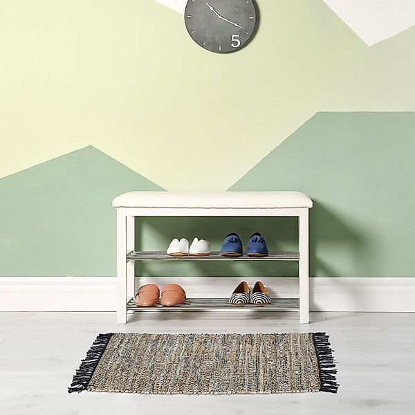 relaxdays Läufer Flickenteppich 60 x 110 günstig online kaufen
