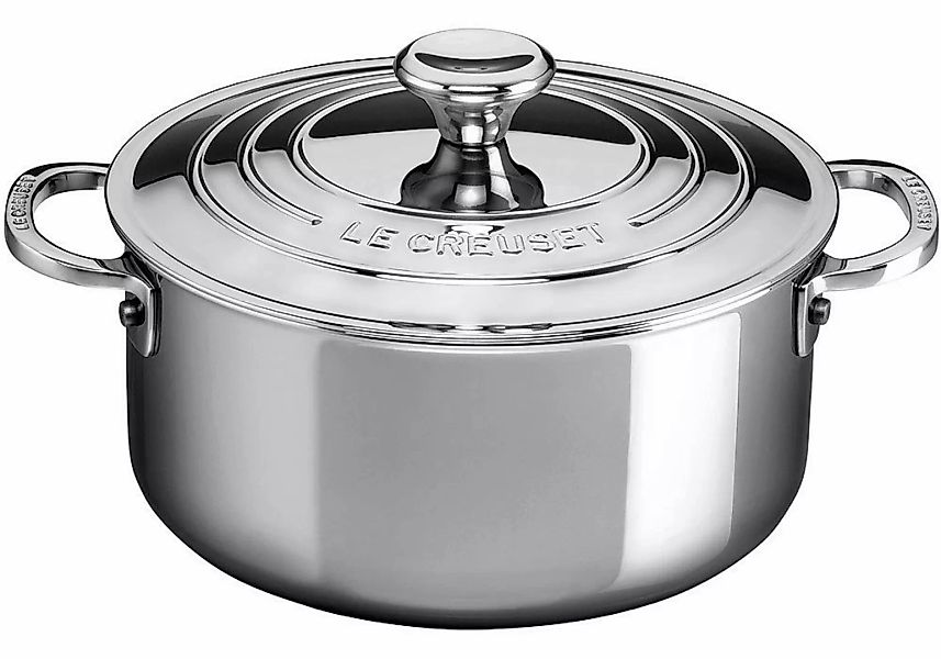 Le Creuset Bratentopf 3-Ply PLUS Edelstahl 20cm günstig online kaufen