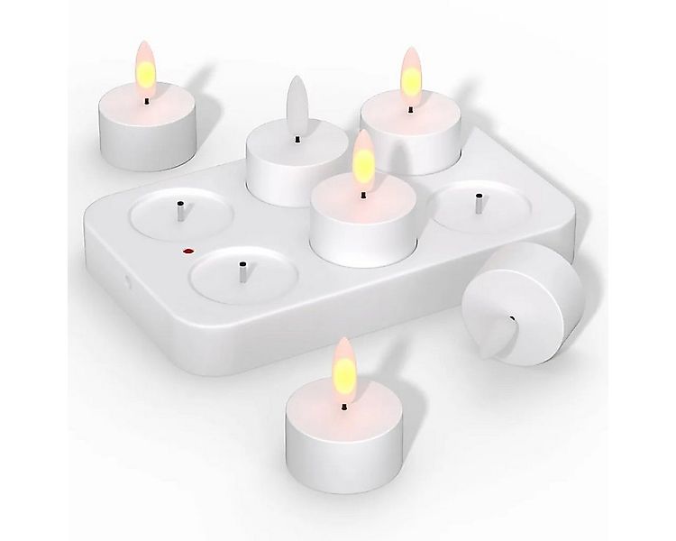 Novzep LED-Kerze 6er Pack Elektronische Kerze, flammenlose LED Kerzen mit F günstig online kaufen