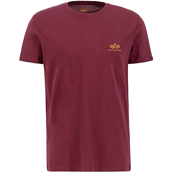 Alpha  T-Shirt Basic T Small Logo - burgundy günstig online kaufen