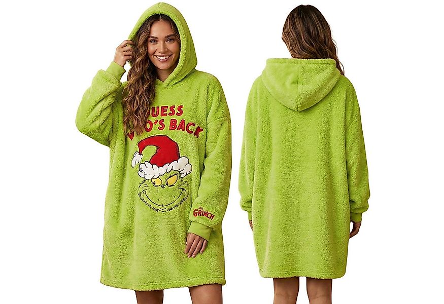 Sarcia.eu Kapuzenpullover Grinch Damen Snuddie Hoodie – grüner Oversize-Pul günstig online kaufen