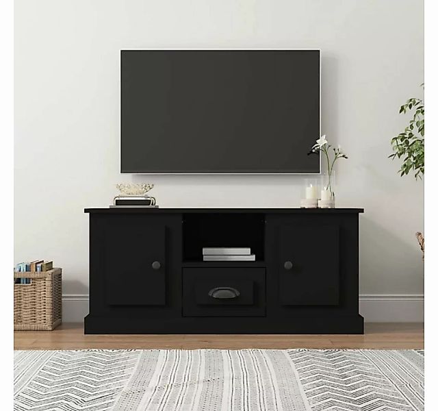 furnicato TV-Schrank Schwarz 100x35,5x45 cm Holzwerkstoff günstig online kaufen