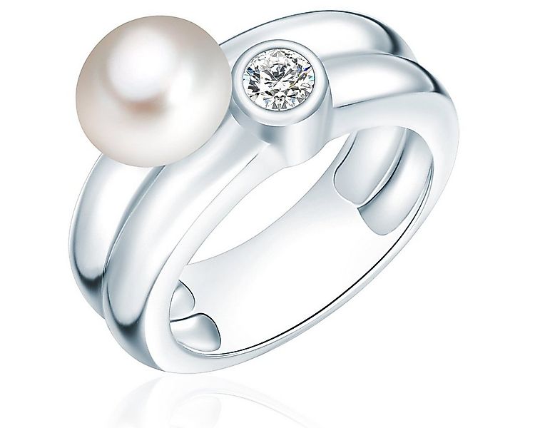 Valero Pearls Perlenring silber, aus Süßwasser-Zuchtperlen günstig online kaufen