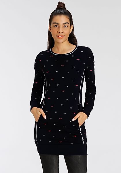 KangaROOS Sweater Langarm, figurbetont, aus Interlock-Baumwolle, günstig online kaufen