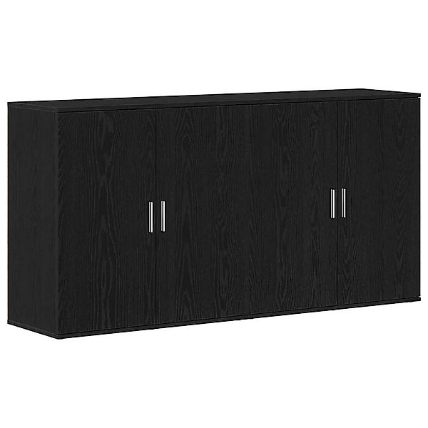 vidaXL Sideboards 2 Stk Schwarz Eichen-Optik 79 x 38 x 80 cm 3334310 günstig online kaufen