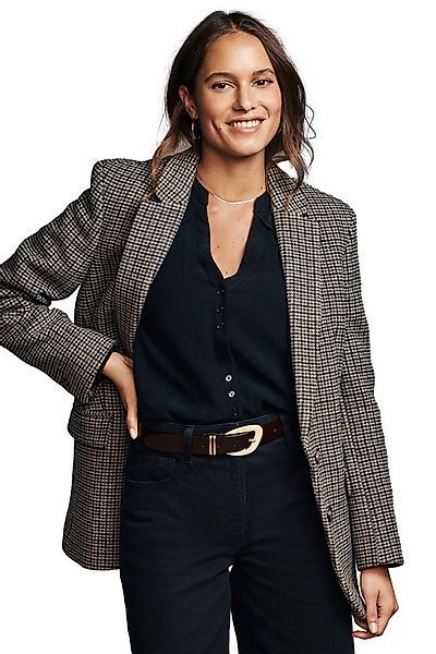 LAURA ASHLEY Jackenblazer Laura Ashley Wollblazer mit Hahnentrittmuster (1- günstig online kaufen